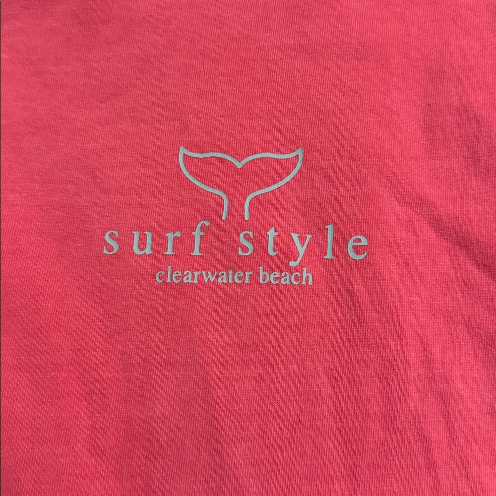 Surf Style Pink Basic Logo Tee - image 2
